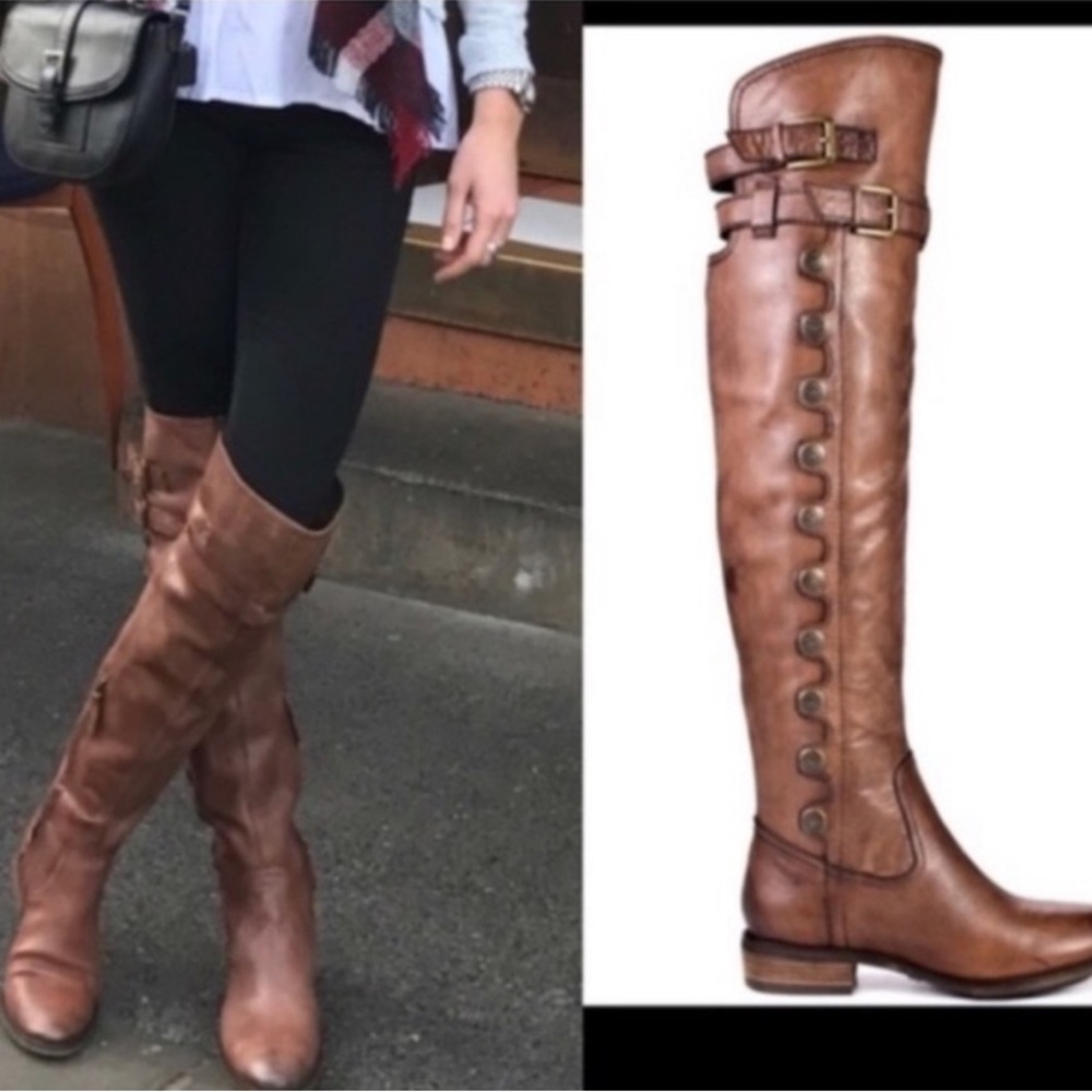 Sam Edelman over the knee long riding boots leather 9,5